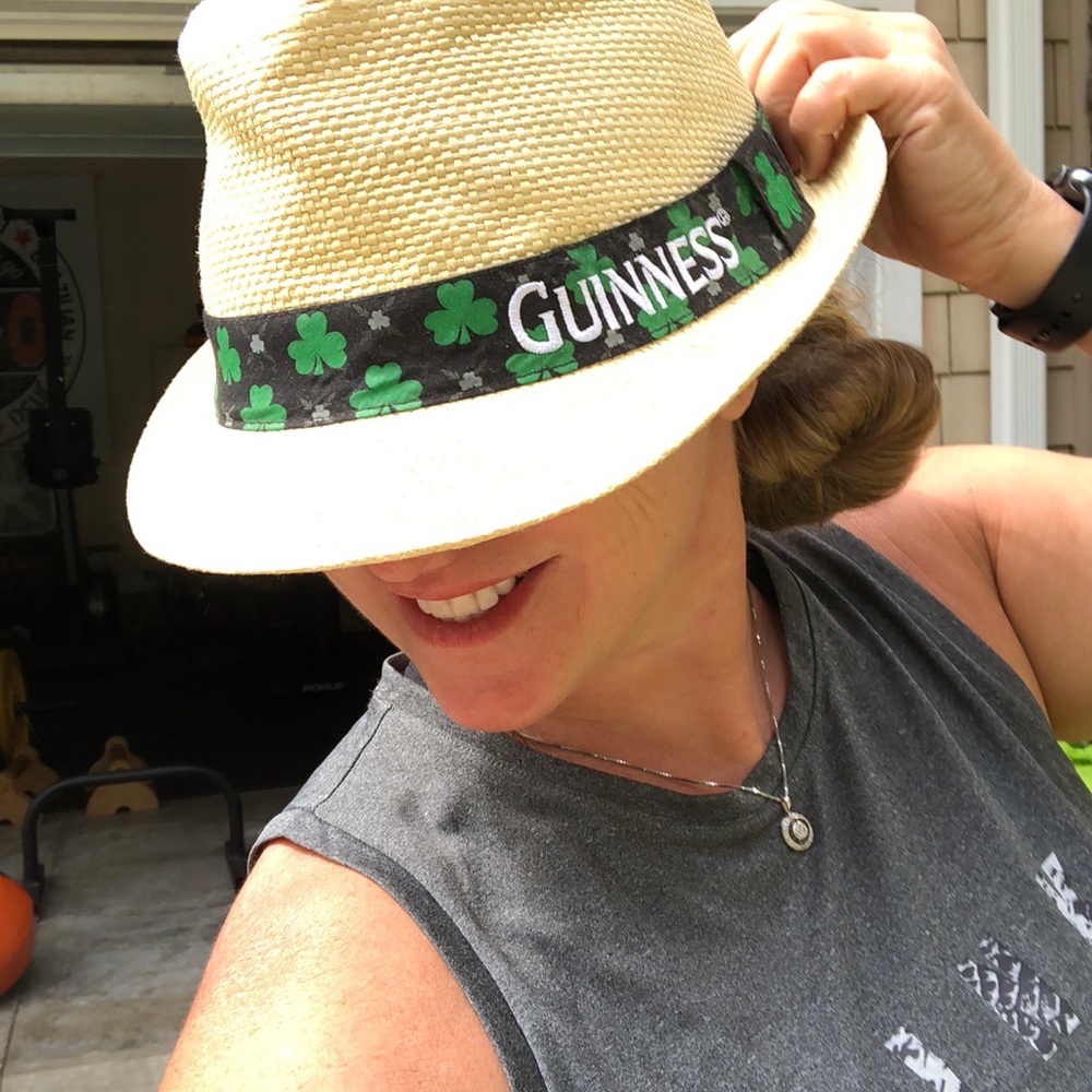 Guinness hat. Gently warn!